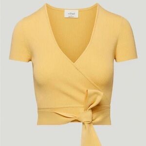 Aritzia Wilfred All Tied Up crop too